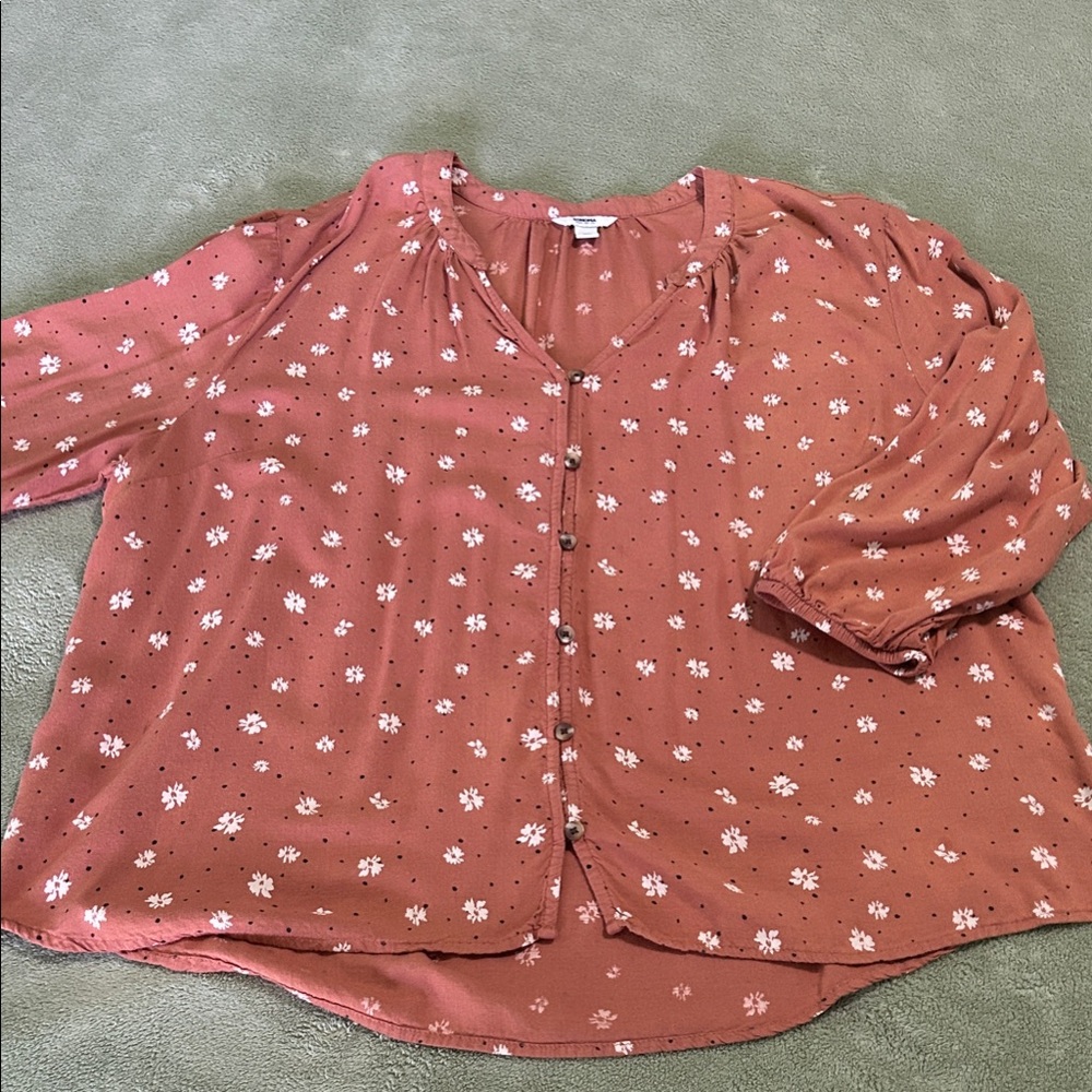 Sonoma Floral Button-Down Blouse